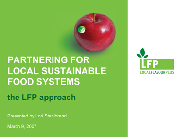 Photo: Lori Stahlbrand seminar - Partnering for Local Sustainable Food Systems