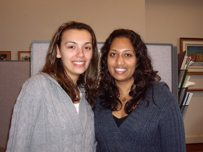 Photo: Work Study Students Nuangi and Pelin
